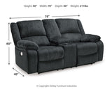 Draycoll 2 Power Reclining Loveseats and Recliner from Ashley Furniture - Luna Furniture