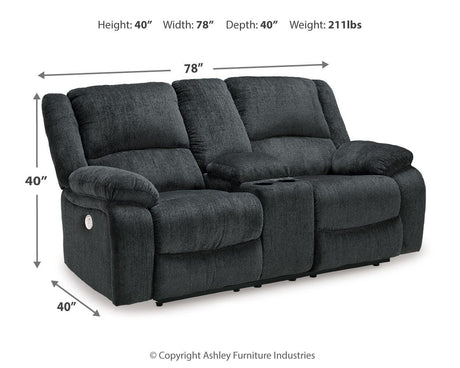 Draycoll 2 Power Reclining Loveseats and Recliner from Ashley Furniture - Luna Furniture