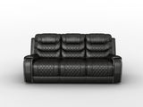 Putnam Gray Reclining Sofa With Drop Down Table from Homelegance - Luna Furniture