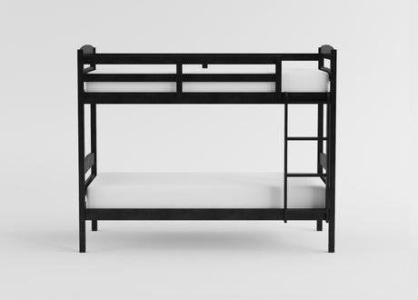 Lani Black Twin/Twin Bunk Bed from Homelegance - Luna Furniture