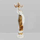 HD-7941 White/Metallic Gold Floor Lamp from Homey Design - Luna Furniture