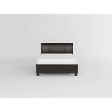 Begonia Grayish Brown California King Platform Bed with Footboard Storage from Homelegance - Luna Furniture