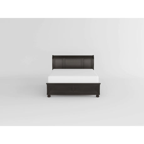 Begonia Grayish Brown California King Platform Bed with Footboard Storage from Homelegance - Luna Furniture