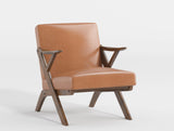 Gideon Natural Brown Accent Chair from Homelegance - Luna Furniture