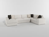 Solace Beige RAF Sectional from Homelegance - Luna Furniture