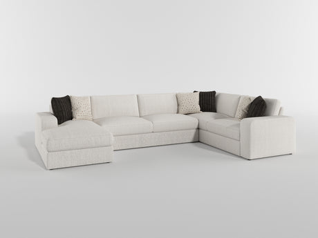 Solace Beige RAF Sectional from Homelegance - Luna Furniture
