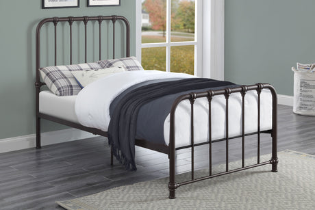 Bethany Dark Bronze Twin Metal Platform Bed from Homelegance - Luna Furniture