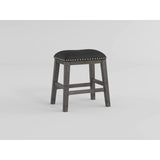 Amsonia Gray/White 7-Piece Counter Height Set with Slat Back Swivel Chairs from Homelegance - Luna Furniture