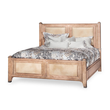 Biscayne West Sand Eastern King Panel Bed (3 Pc) from Michael Amini - Luna Furniture
