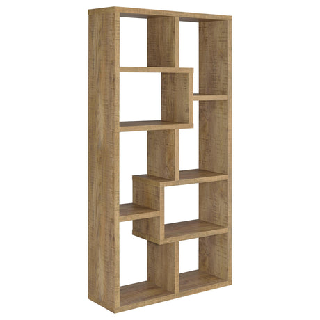 Theo Mango 71-inch 6-shelf Bookshelf from Coaster - Luna Furniture