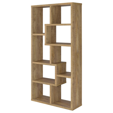 Theo Mango 71-inch 6-shelf Bookshelf from Coaster - Luna Furniture