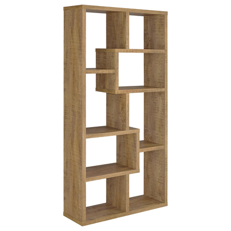 Theo Mango 71-inch 6-shelf Bookshelf from Coaster - Luna Furniture