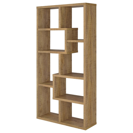 Theo Mango 71-inch 6-shelf Bookshelf from Coaster - Luna Furniture
