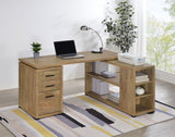 Yvette Mango 60-inch 3-drawer L-Shape Computer Desk from Coaster - Luna Furniture