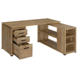 Yvette Mango 60-inch 3-drawer L-Shape Computer Desk from Coaster - Luna Furniture