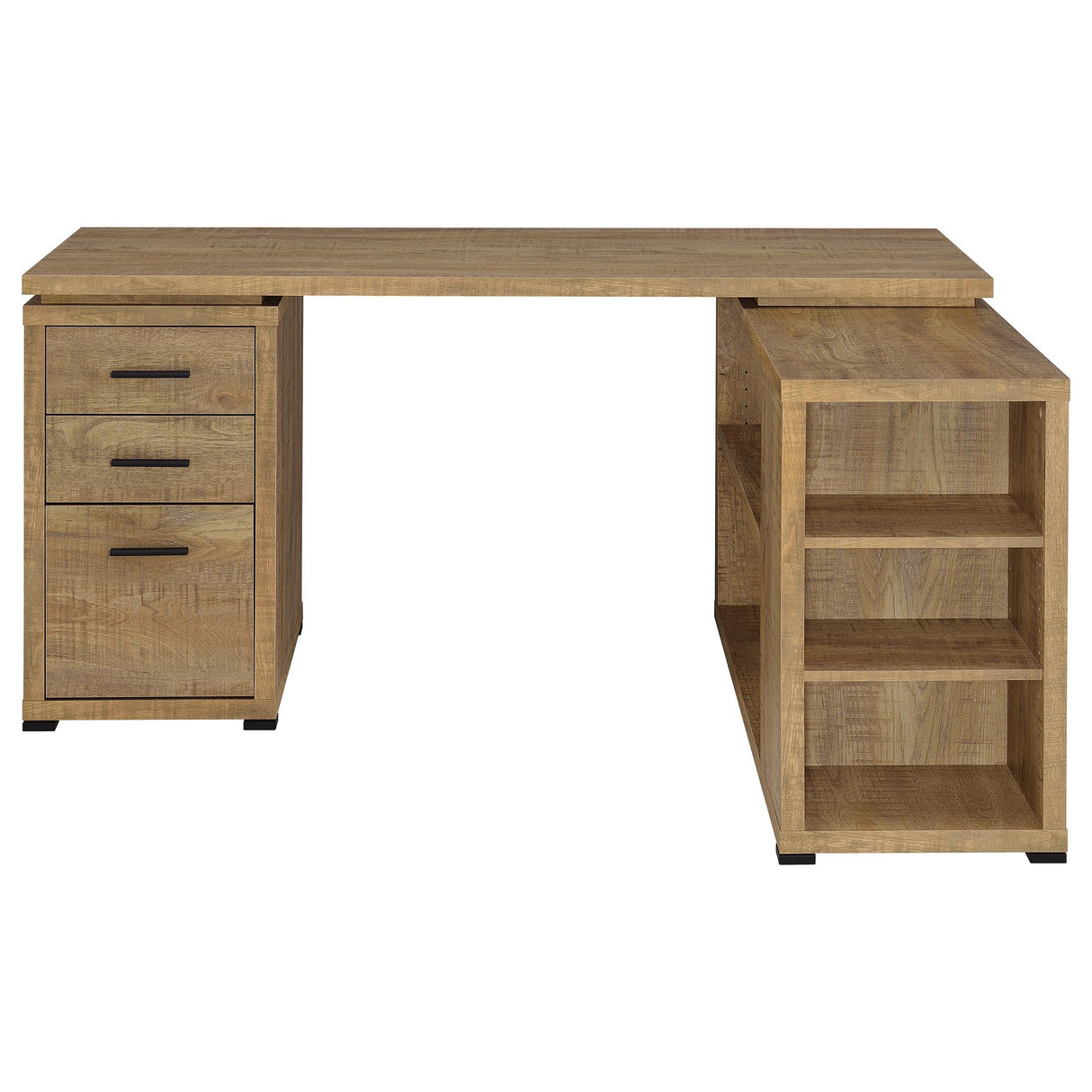 Yvette Mango 60-inch 3-drawer L-Shape Computer Desk from Coaster - Luna Furniture
