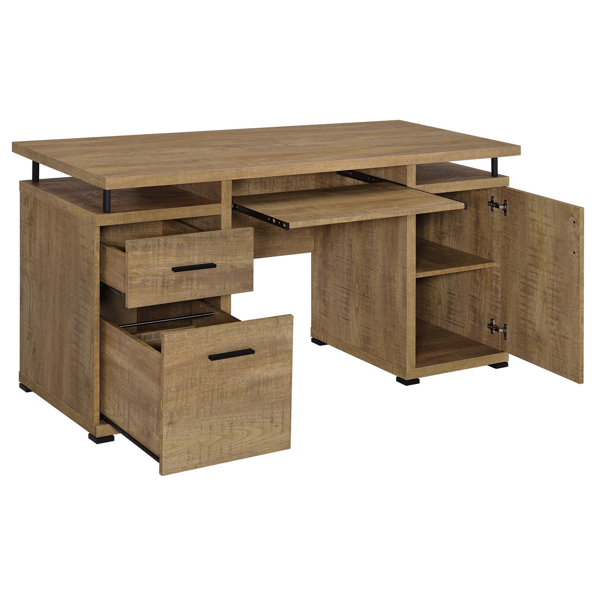 Tracy Mango 55-inch 2-drawer Office Computer Desk from Coaster - Luna Furniture
