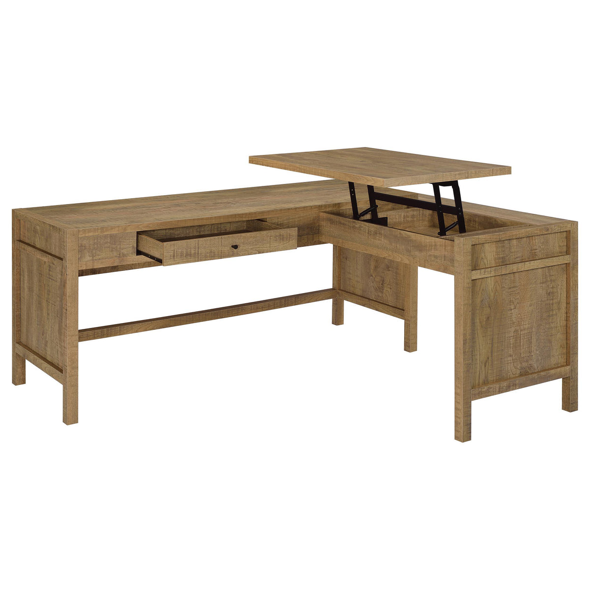 Hogan Mango 1-drawer Lift Top L-shape Computer Writing Desk from Coaster - Luna Furniture