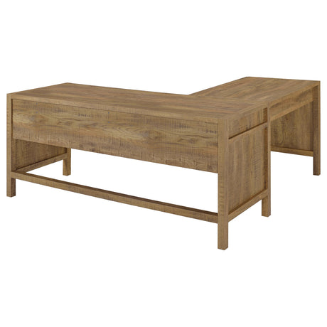 Hogan Mango 1-Drawer Lift-Top L-Shaped Desk from Coaster - Luna Furniture