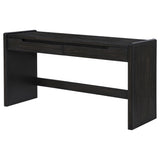 Leandro Burnished Black 2-drawer Home Office Writing Desk from Coaster - Luna Furniture