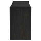 Leandro Burnished Black 2-drawer Home Office Writing Desk from Coaster - Luna Furniture