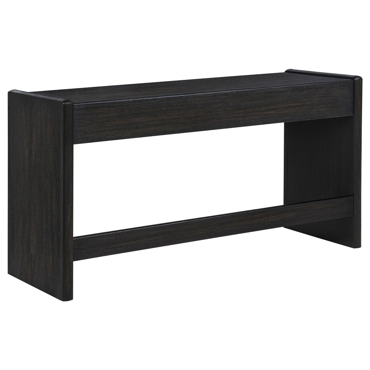 Leandro Burnished Black 2-drawer Home Office Writing Desk from Coaster - Luna Furniture