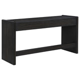 Leandro Burnished Black 2-drawer Home Office Writing Desk from Coaster - Luna Furniture