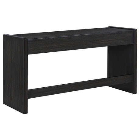 Leandro Burnished Black 2-drawer Home Office Writing Desk from Coaster - Luna Furniture