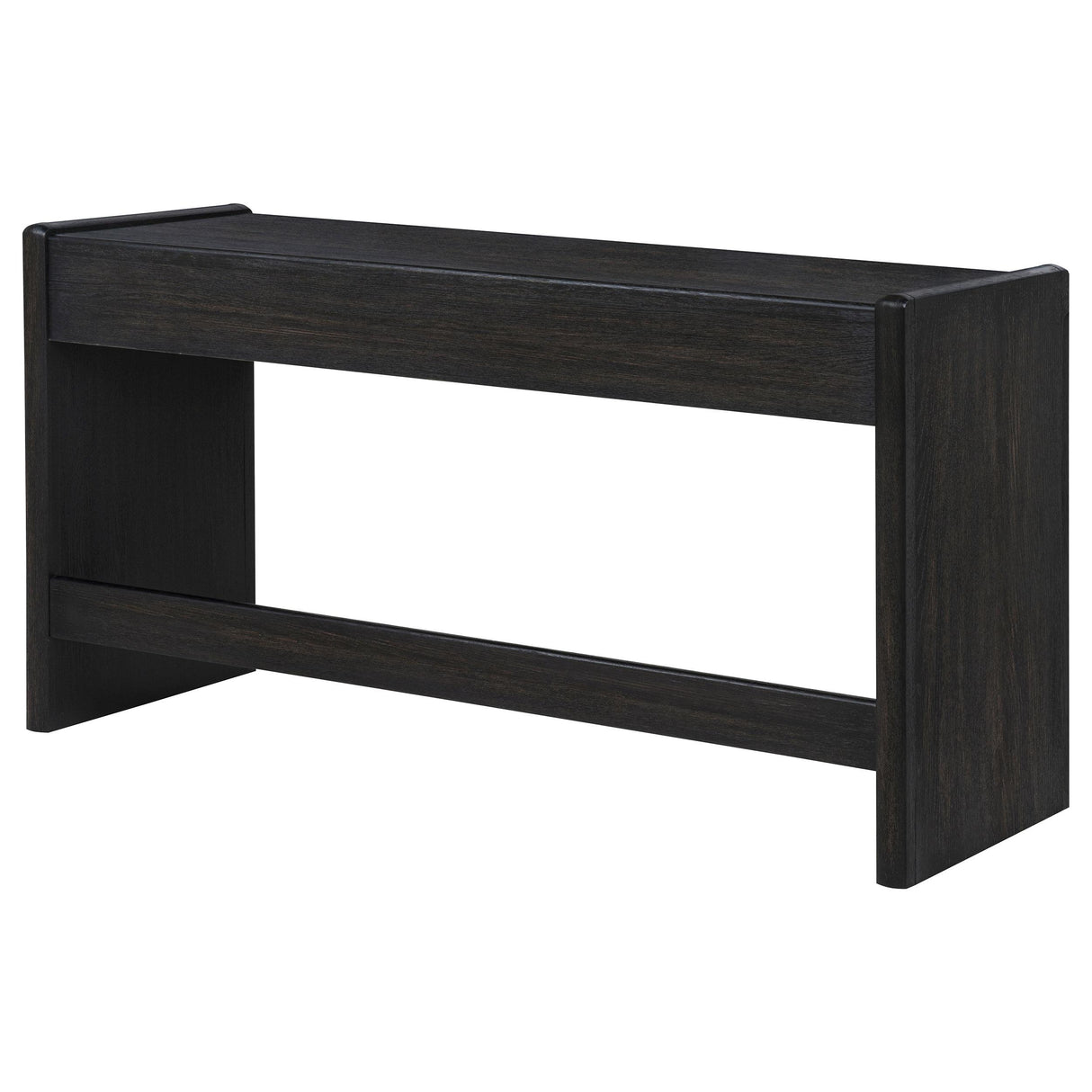 Leandro Burnished Black 2-drawer Home Office Writing Desk from Coaster - Luna Furniture