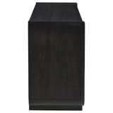 Leandro Burnished Black 2-drawer Home Office Writing Desk from Coaster - Luna Furniture