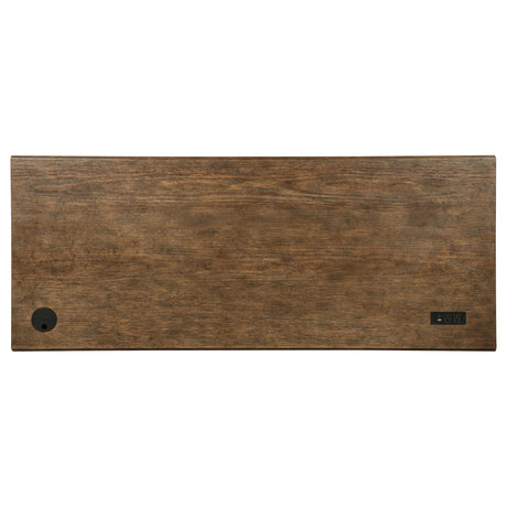 Altidore Distressed Brown 68-inch 7-drawer Executive Home Office Desk from Coaster - Luna Furniture