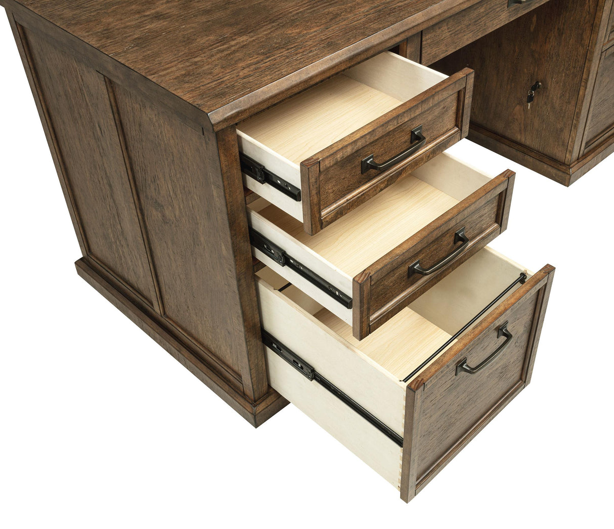 Altidore Distressed Brown 68-inch 7-drawer Executive Home Office Desk from Coaster - Luna Furniture