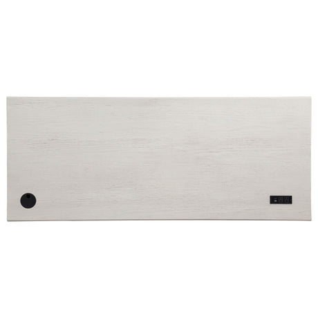 Altidore Distressed White 68-inch 7-drawer Executive Home Office Desk from Coaster - Luna Furniture