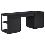 Harkes Coffee Bean 75-inch 3-drawer Computer Desk with Adjustable Shelf from Coaster - Luna Furniture