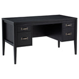Graham Black 54-inch 4-drawer Double Pedestal Lift Top Computer Desk from Coaster - Luna Furniture