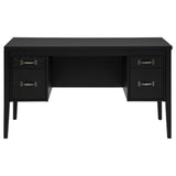 Graham Black 54-inch 4-drawer Double Pedestal Lift Top Computer Desk from Coaster - Luna Furniture