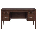 Graham Chocolate 54-inch 4-Drawer Double Pedestal Lift Top Computer Desk