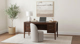 Graham Chocolate 54-inch 4-Drawer Double Pedestal Lift Top Computer Desk