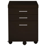 Skylar Cappuccino 4-Piece Desk Set from Coaster - Luna Furniture