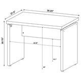 Skylar Cappuccino 4-Piece Desk Set from Coaster - Luna Furniture