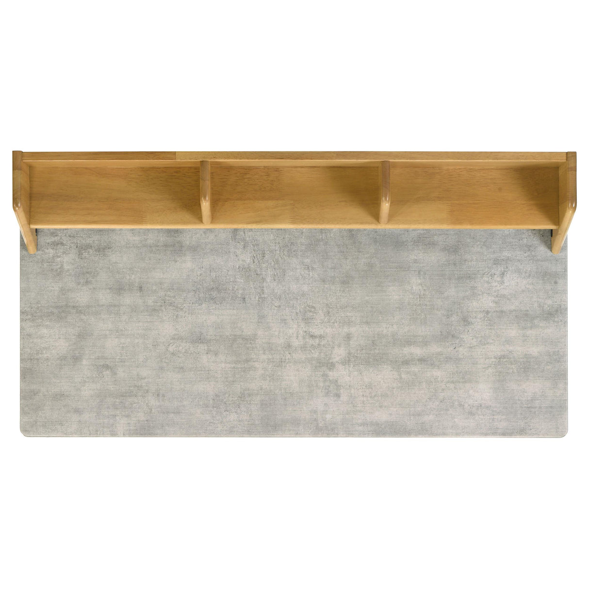 Besler Cement and Natural 47-inch SmartTop Writing Desk with Shelf from Coaster - Luna Furniture