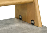 Besler Cement and Natural 47-inch SmartTop Writing Desk with Shelf from Coaster - Luna Furniture