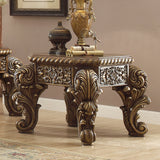 HD-8011 Antique Gold/Perfect Brown End Table from Homey Design - Luna Furniture