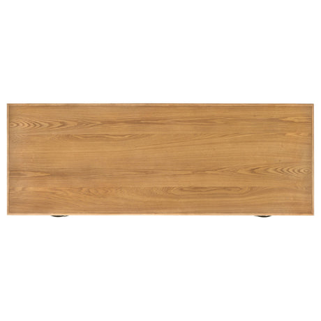 Roldan Light Ash 69" 4-Drawer Computer Desk with File Drawer from Coaster - Luna Furniture
