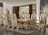 HD-8015 Mohawk Pickle Frost/Metallic Antique Silver 7-Piece Dining Set from Homey Design - Luna Furniture