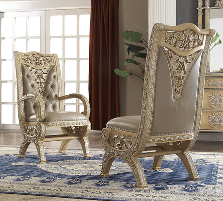 HD-8015 Mohawk Pickle Frost/Metallic Antique Silver 7-Piece Dining Set from Homey Design - Luna Furniture