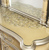 HD-8015 Mohawk Pickle Frost/Metallic Antique Silver 5-Piece Eastern King Bedroom Set from Homey Design - Luna Furniture