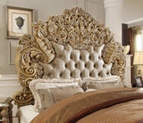 HD-8015 Mohawk Pickle Frost/Metallic Antique Silver 5-Piece Eastern King Bedroom Set from Homey Design - Luna Furniture
