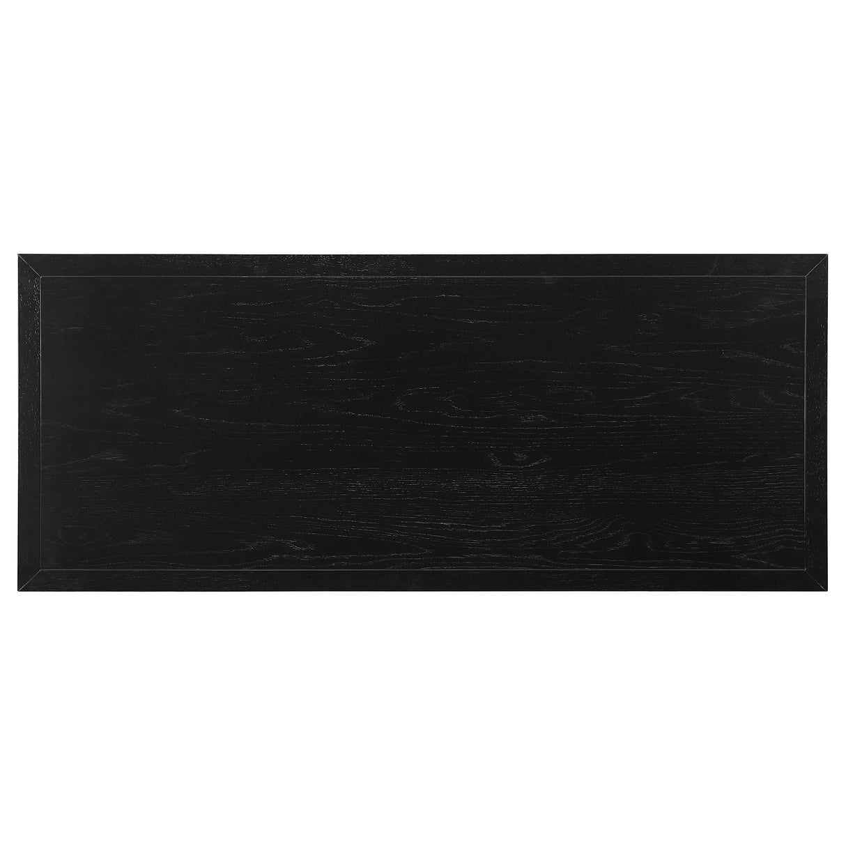 Goodson Black 64-inch 4-Drawer Double Pedestal Computer Desk from Coaster - Luna Furniture