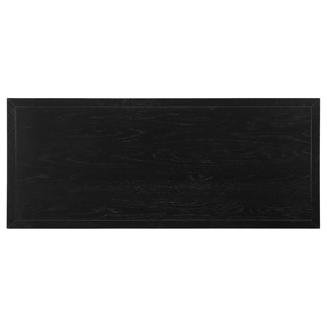 Goodson Black 64-inch 4-Drawer Double Pedestal Computer Desk from Coaster - Luna Furniture